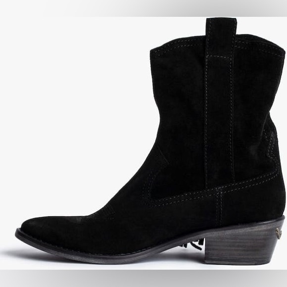 ZADIG & VOLTAIRE Pilar High Suede Leather Ankle Boots - Picture 3 of 10